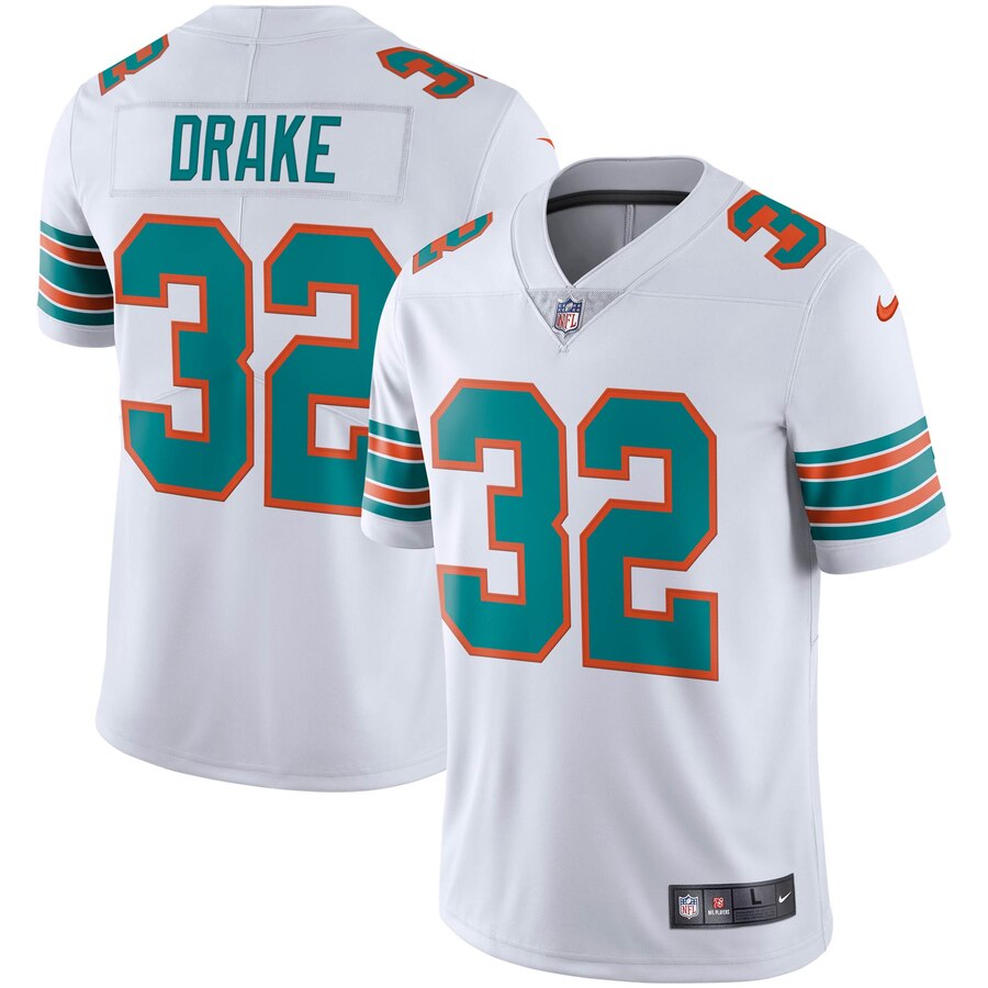 Nike Miami Dolphins 32 Kenyan Drake White Men Alternate Stitched NFL Vapor Untouchable Limited Jersey